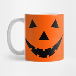 Black halloween pumpkin face Mug